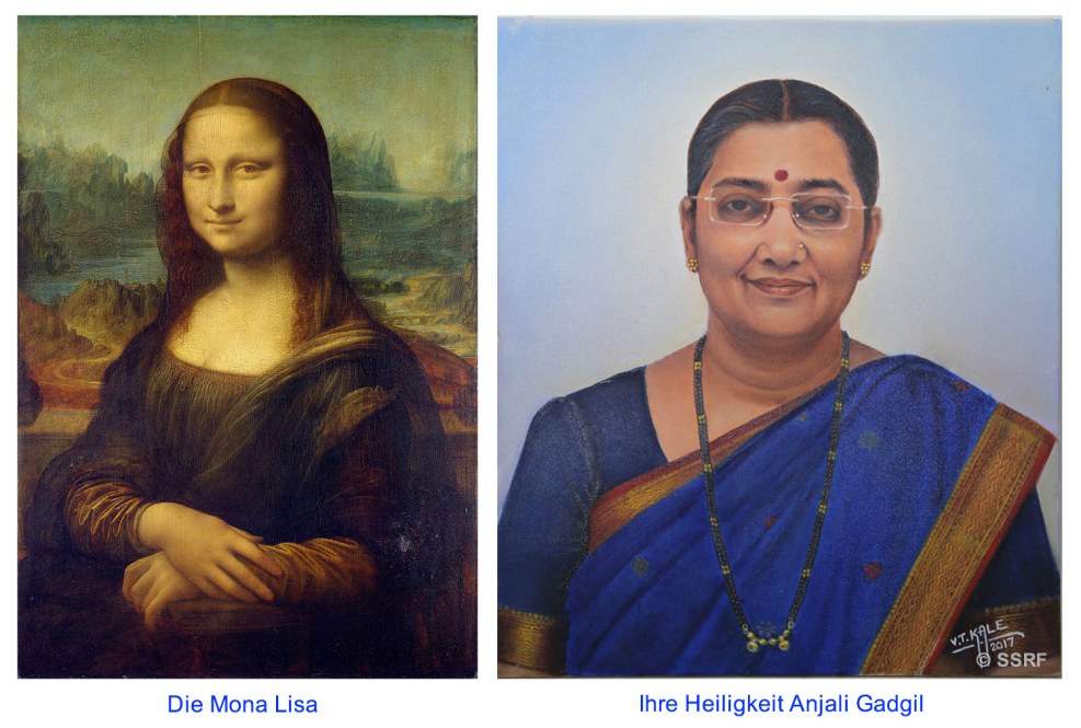 Mona Lisa with a glass