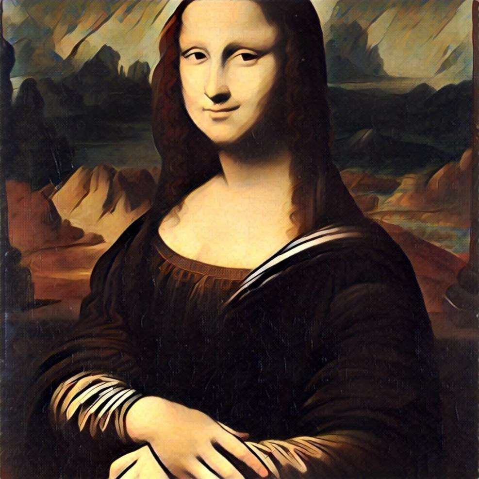 Leonardo da Vinci Mona Lisa Cherno White