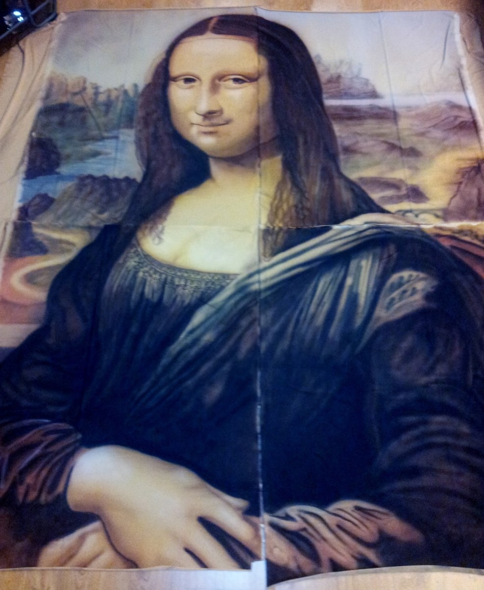 Mona Lisa makes a selfie