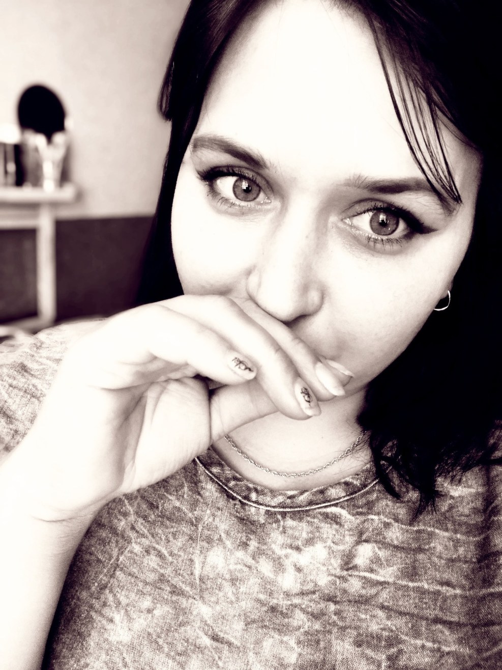 Naked people kiss the lips