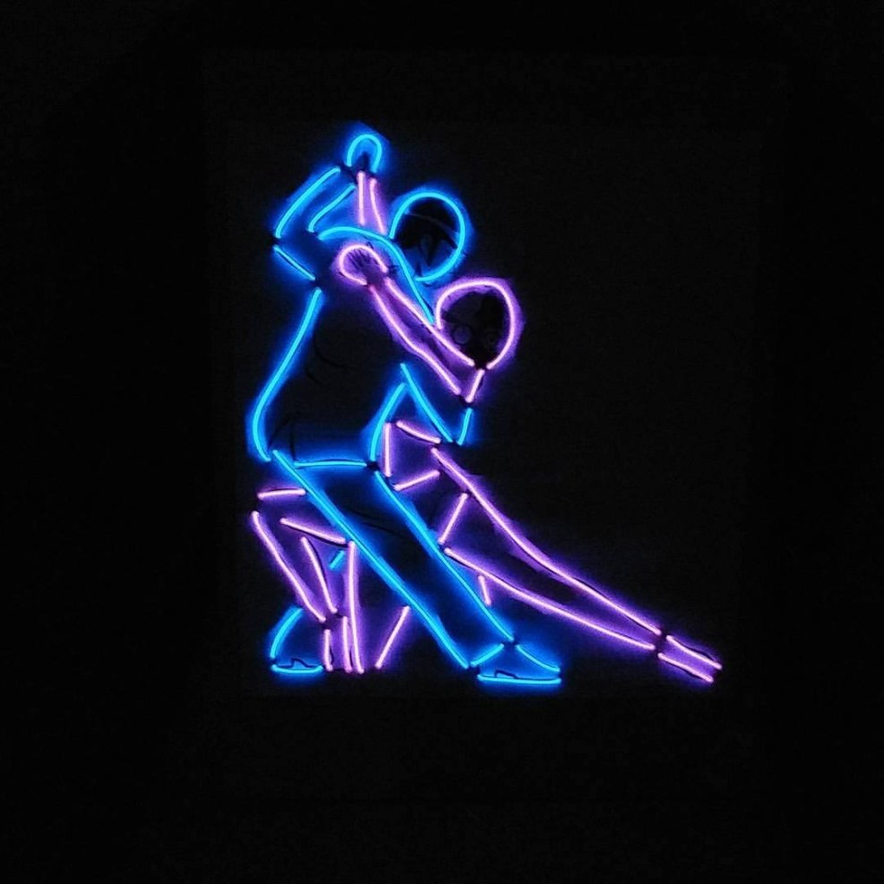 Dancing in neon