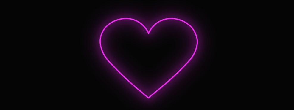 Neon on a black background