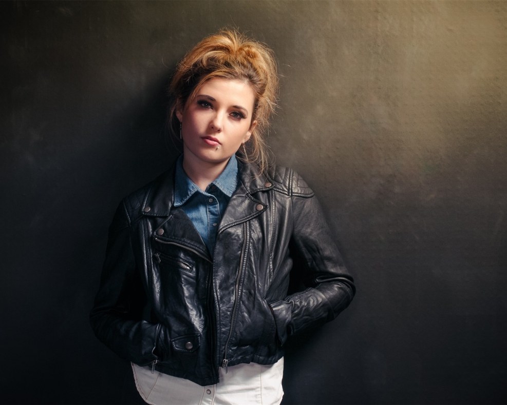 Girl in the raging jacket