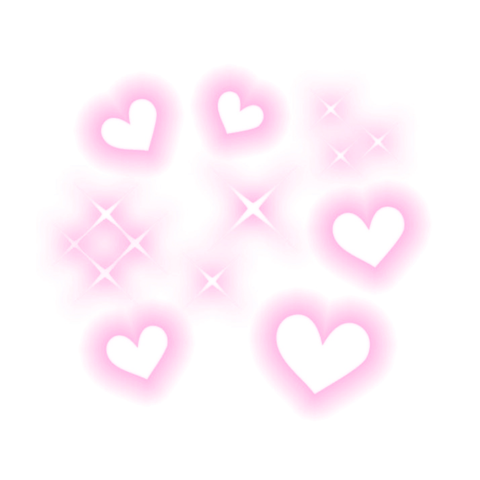 GIFs of hearts on a transparent background