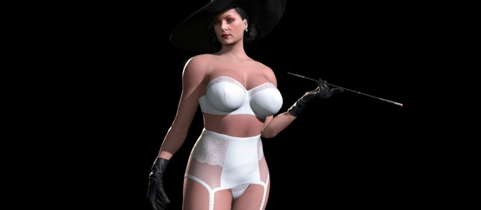Lady Dimitrescu in the underwear Resident Evil