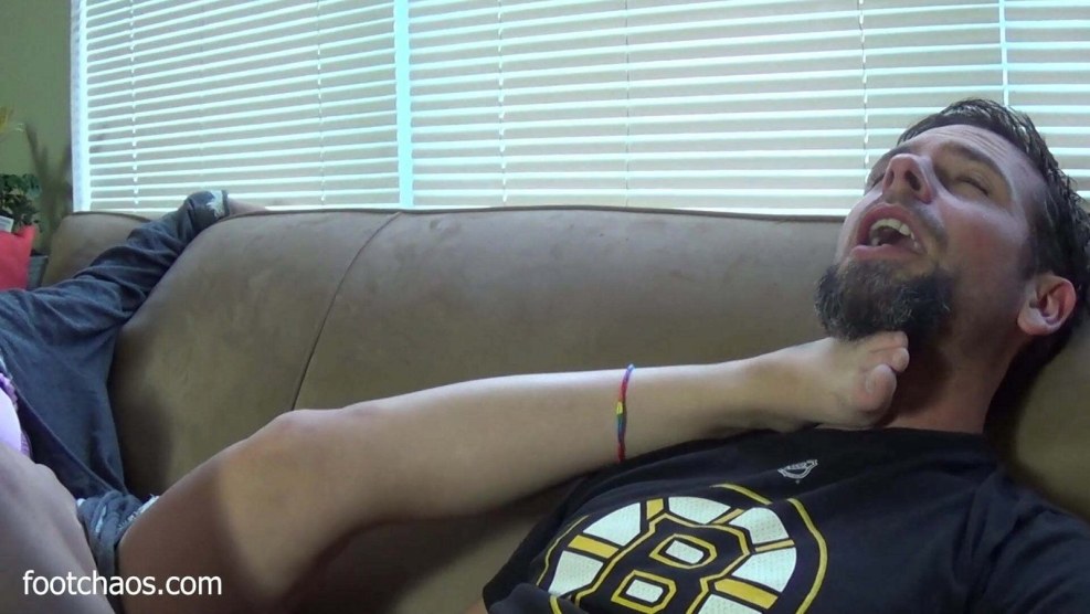 The girl sat on her face on her face