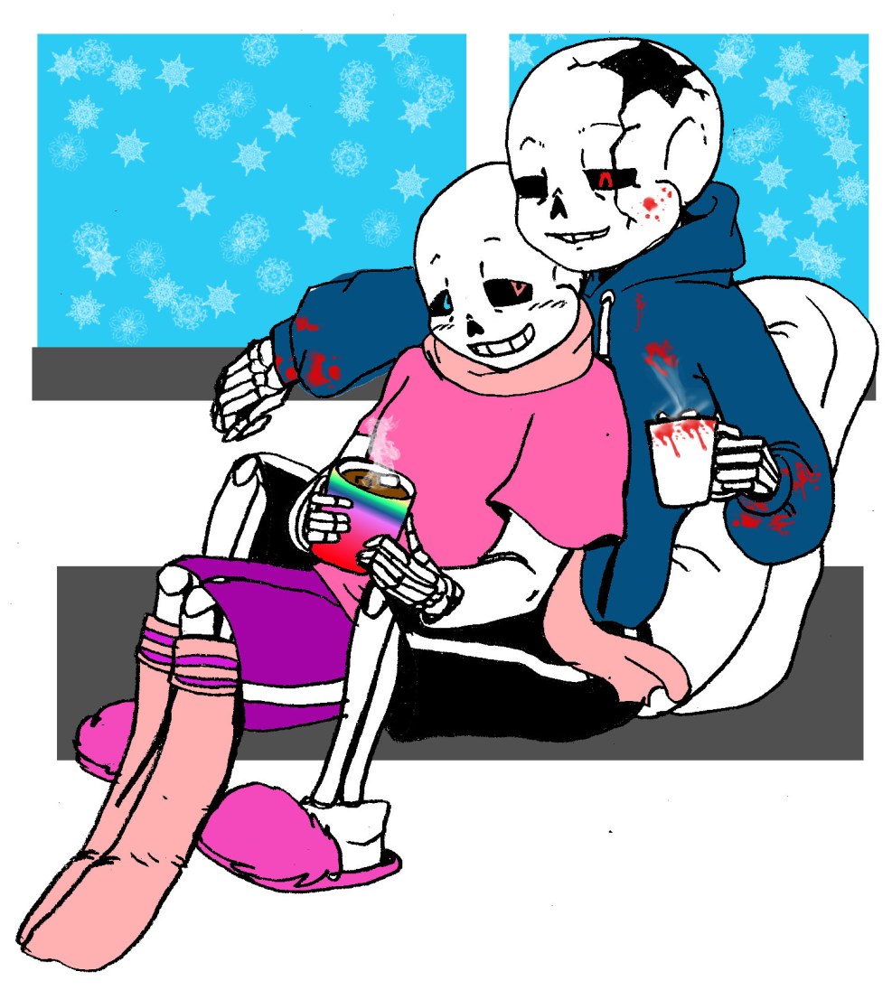 Blue Sans and Red Sans Hentai