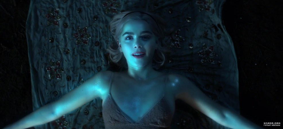 Kirnan Shipka in underwear in Sabrin