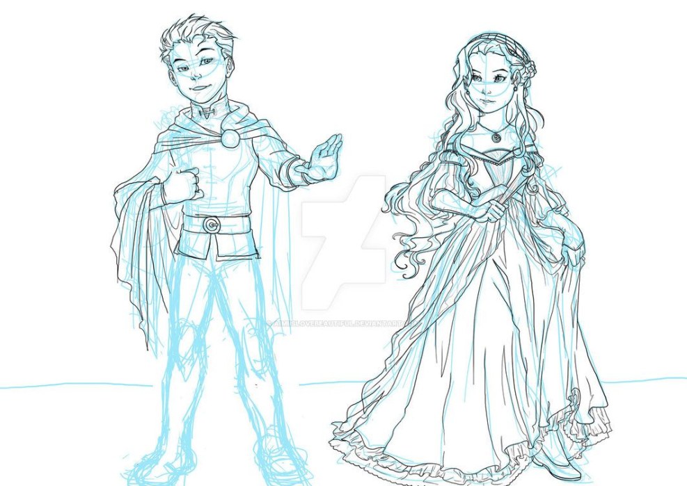 Damien Wayne and Marie Grayson