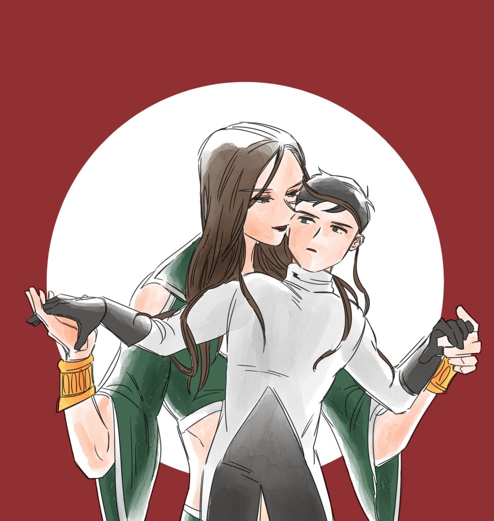 Damien Wayne and John Kent Love