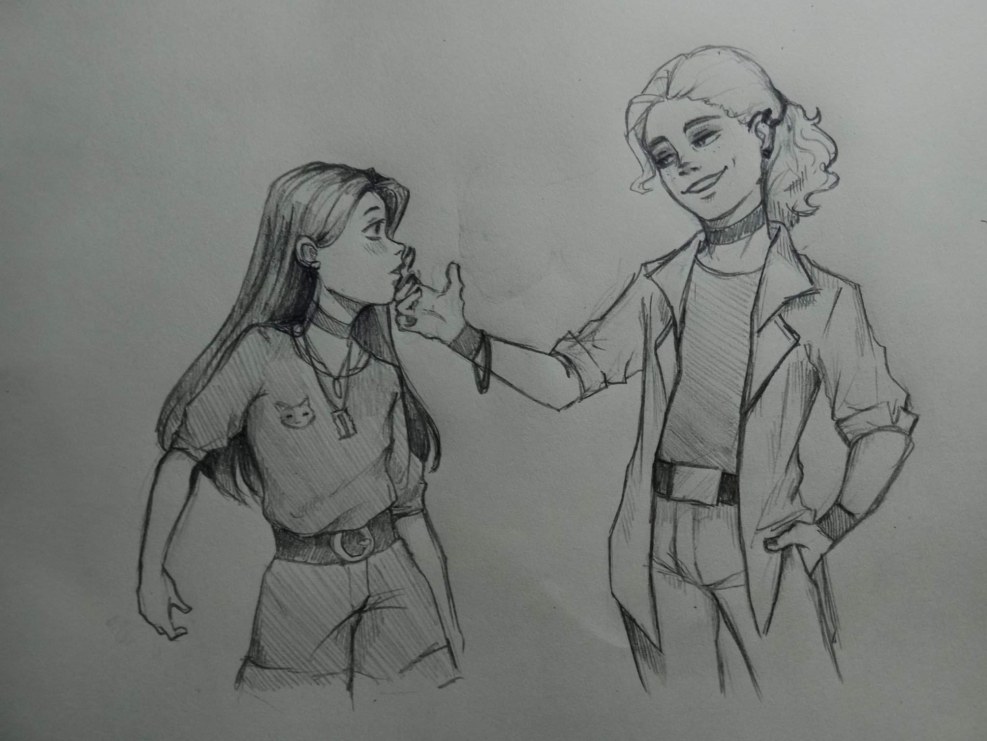 Marie Grayson and Damian Wayne