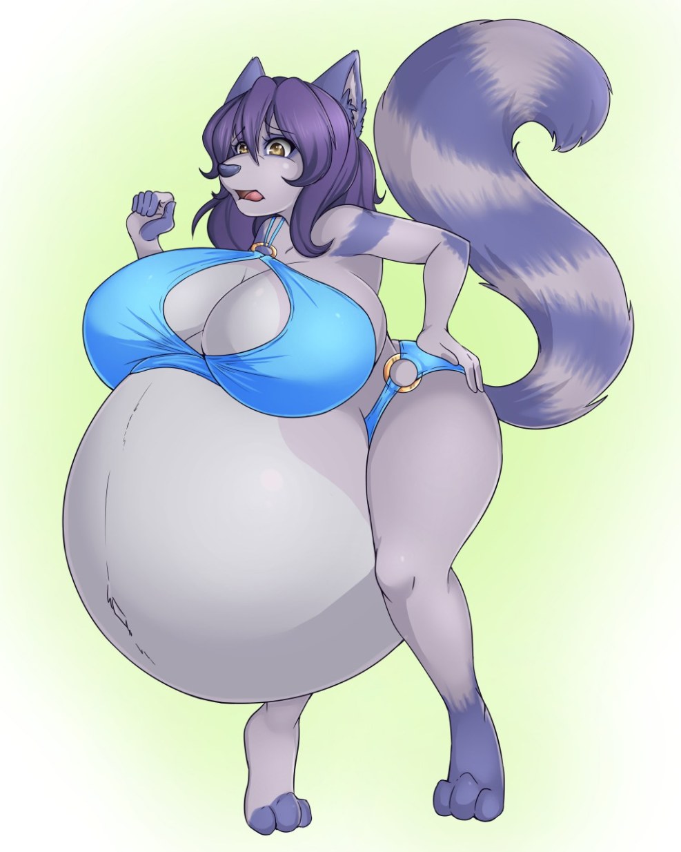 A thin pregnant Asian