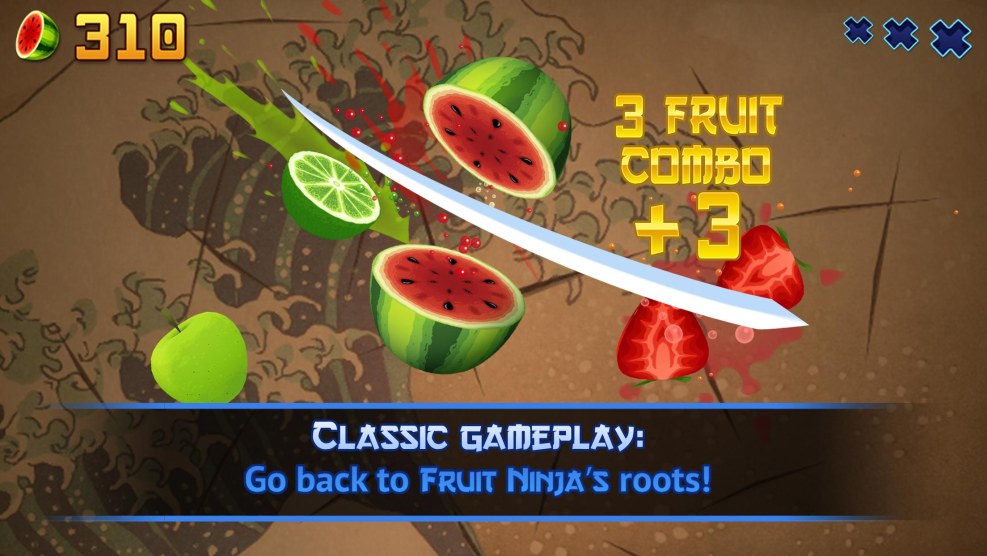 Fruit Ninja blades and strength