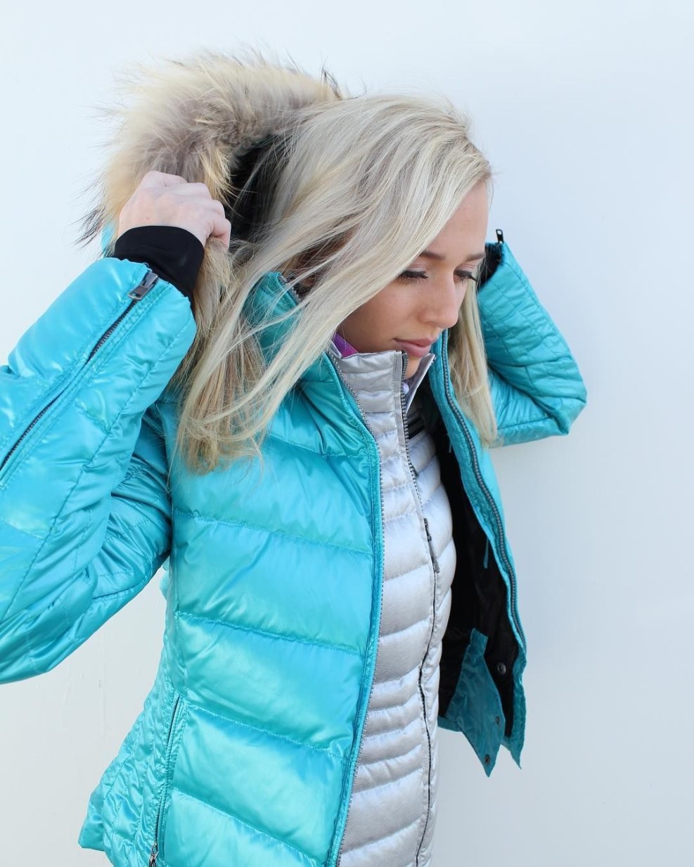 Puffy Jacket Brown Winter