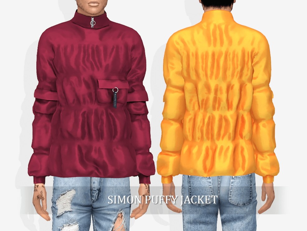 Puff Jacket Sims 4