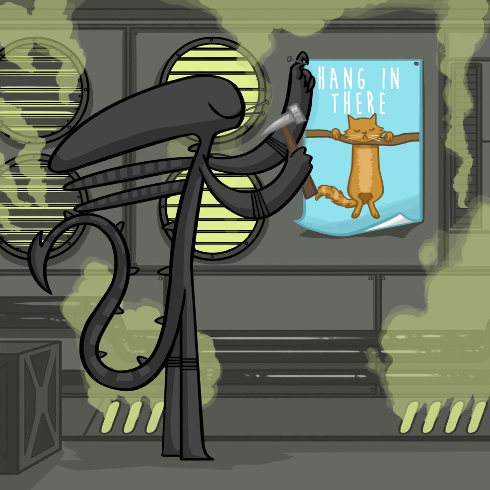 Xenomorph cartoon