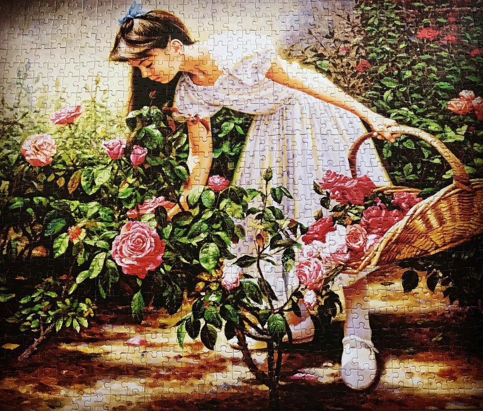 Fairy -tale garden with roses