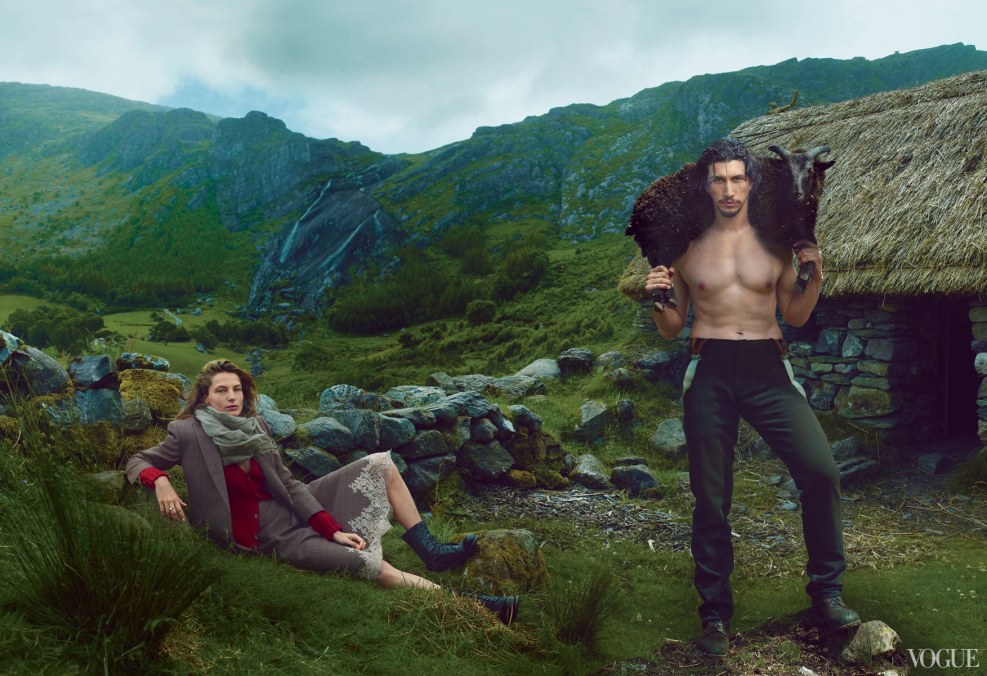 Daria Verbova and Adam Driver