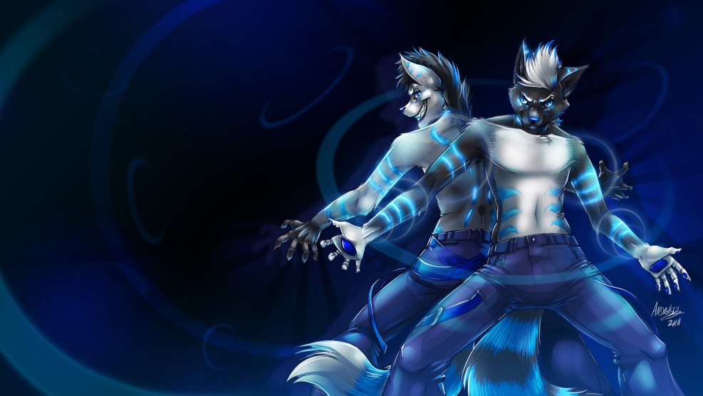 Writer, sitting on the table naked