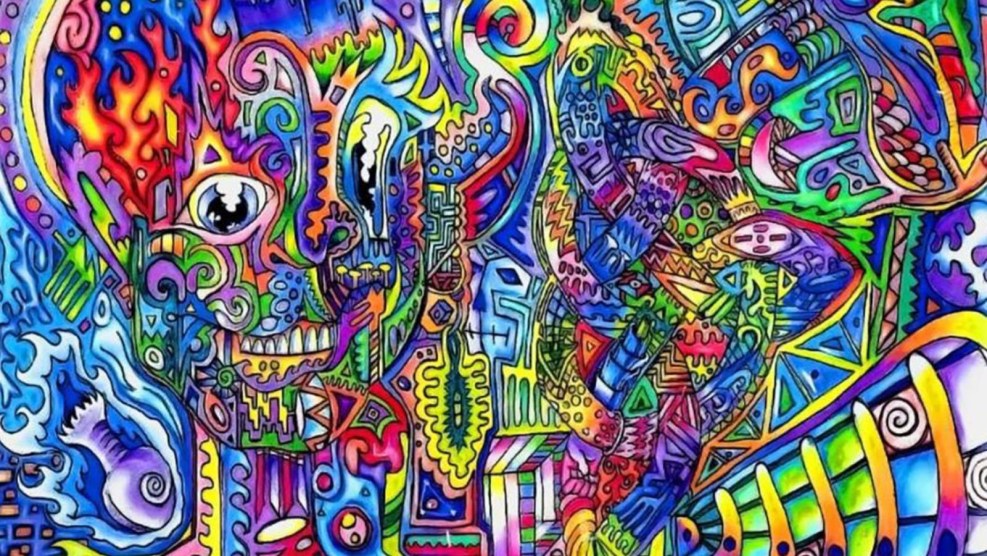 Psychedelic interior design