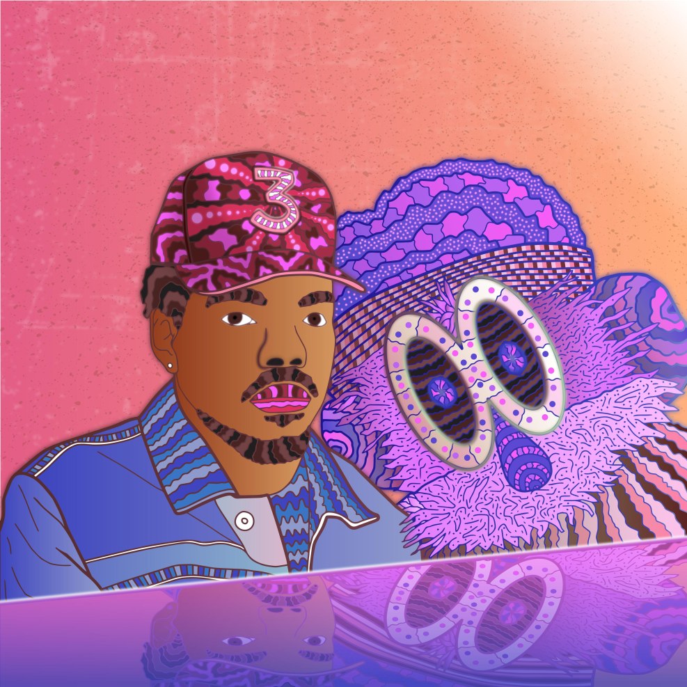 Psychedelic pictures on the desktop