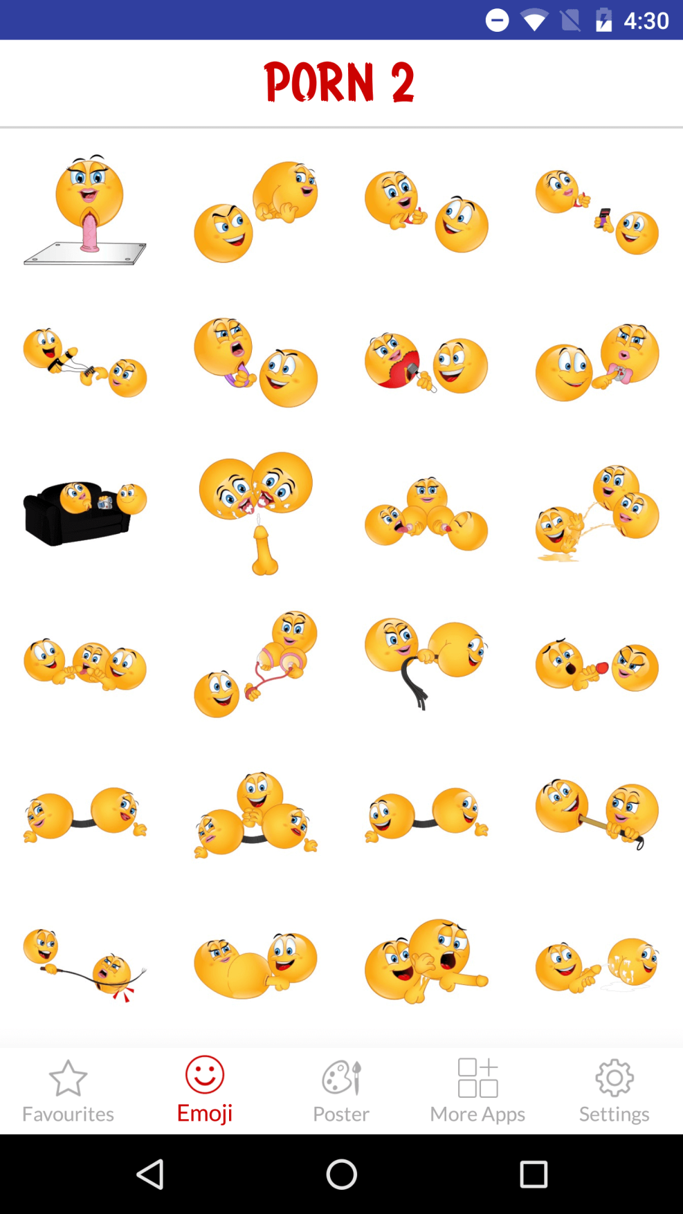 Erotic emoticons for Watsap