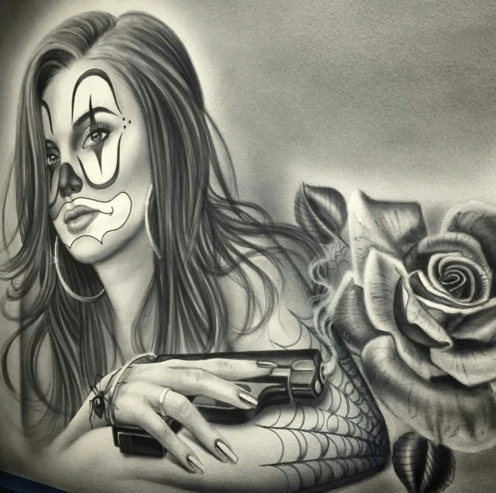 Mexican style tattoo chikano