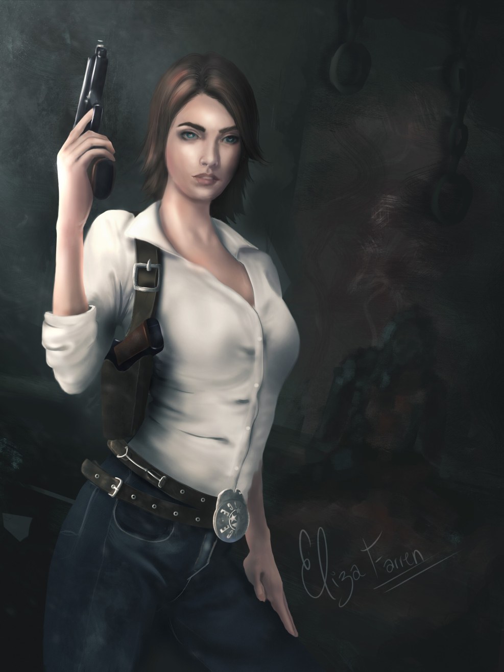 The Evil Within Kidman and Laura Art