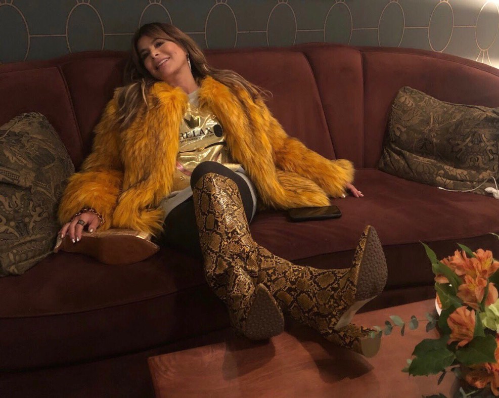 Monica Jaros in Furs