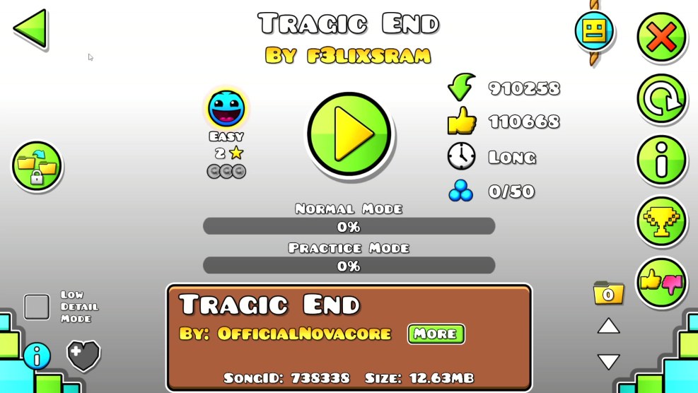 The background of the geometry Dash