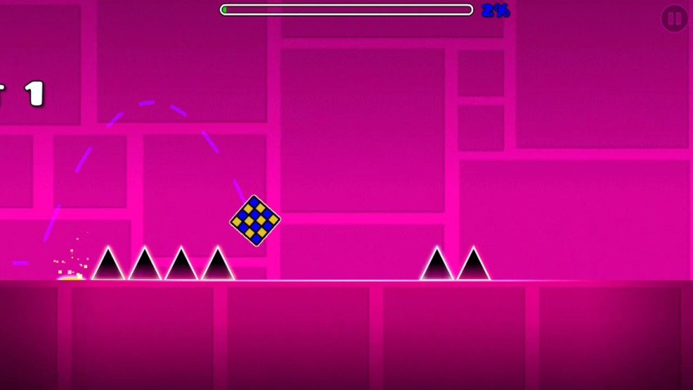 The inscription of the geometry Dash