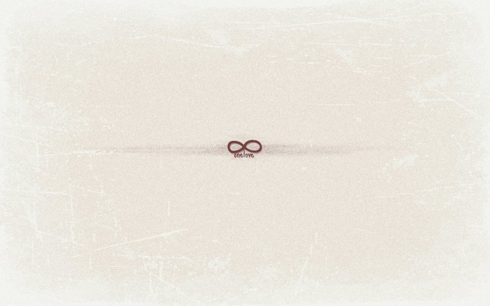 Infinity sign against the background