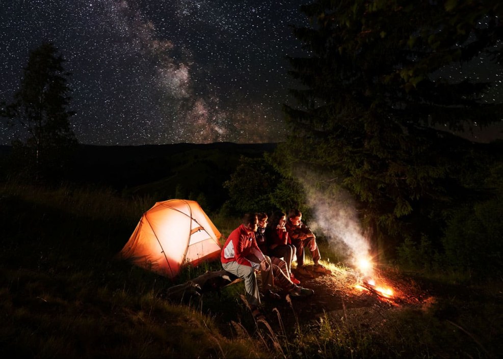 Friends on the grass