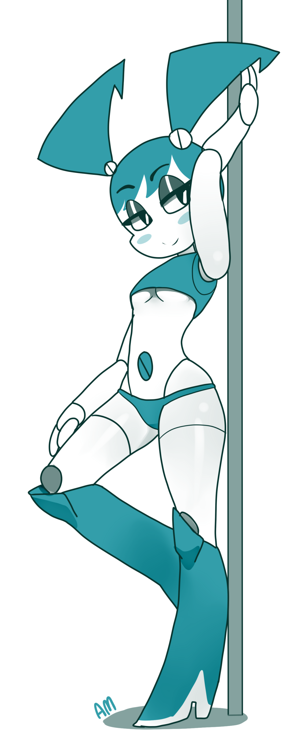 The girl’s drawing is in stages