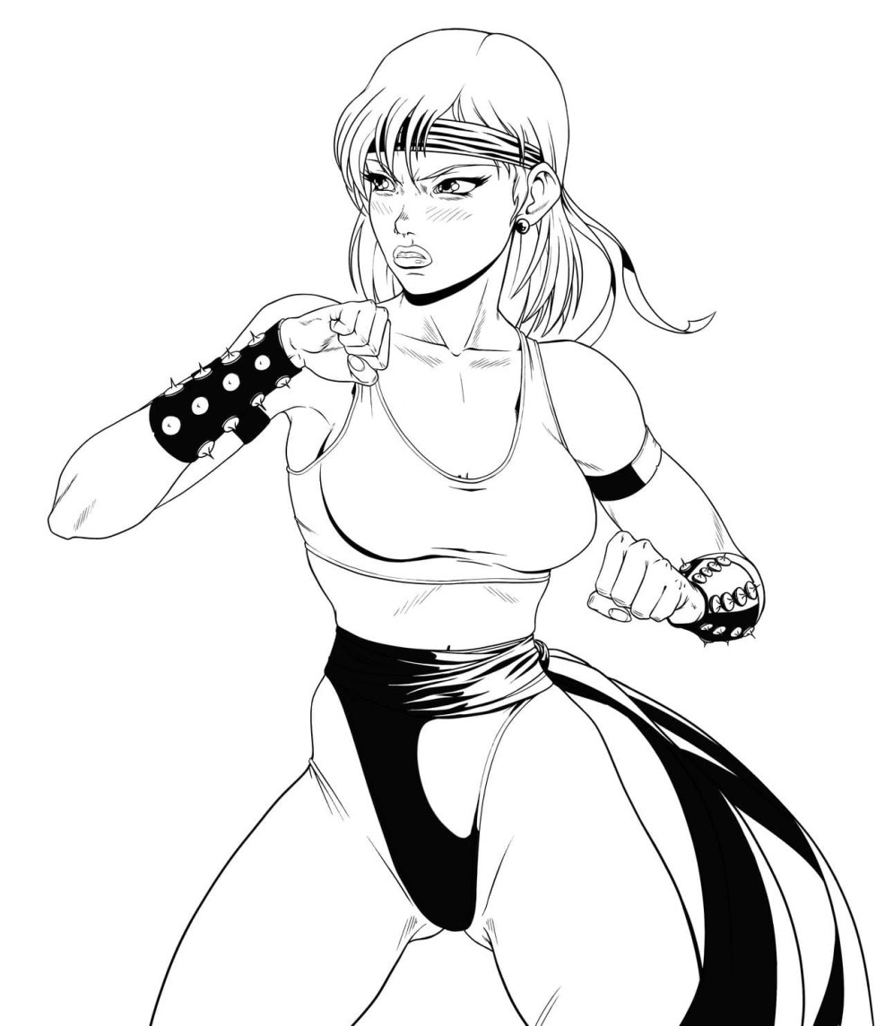 Sonya Blade from Mortal Combat