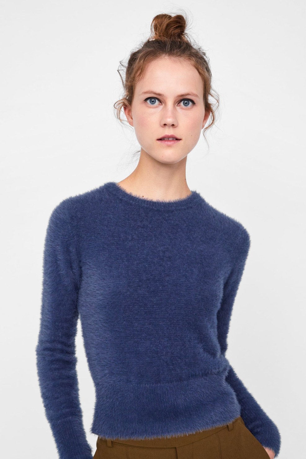 Girl in a tight jacket