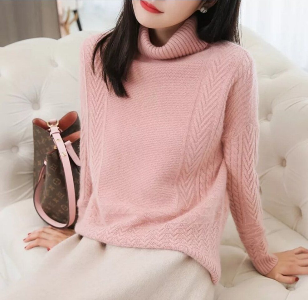 Asian girl in a sweater