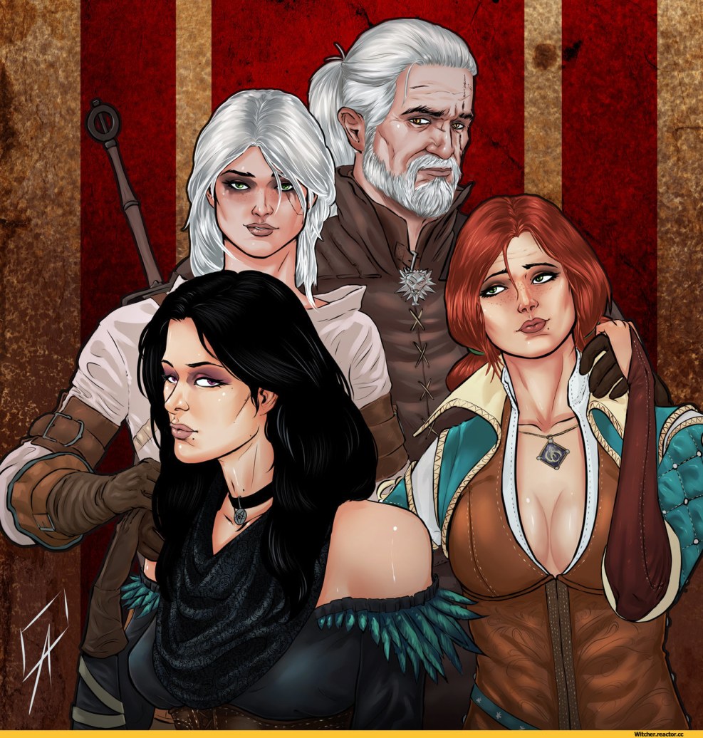Witcher Geralt and Triss