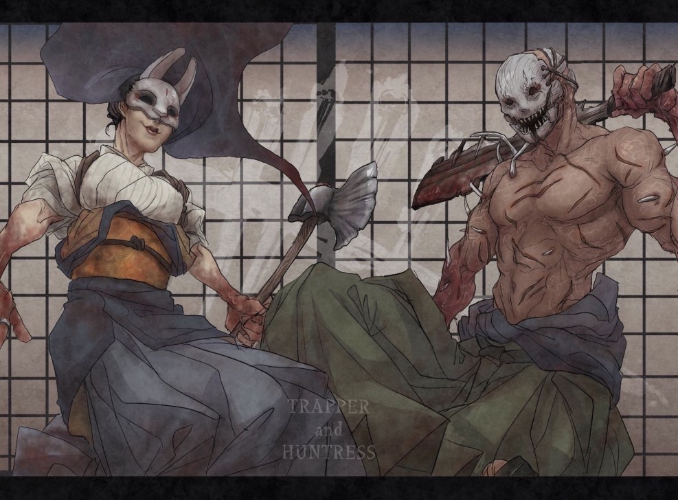 Naked trappeper from Dead by Daylight