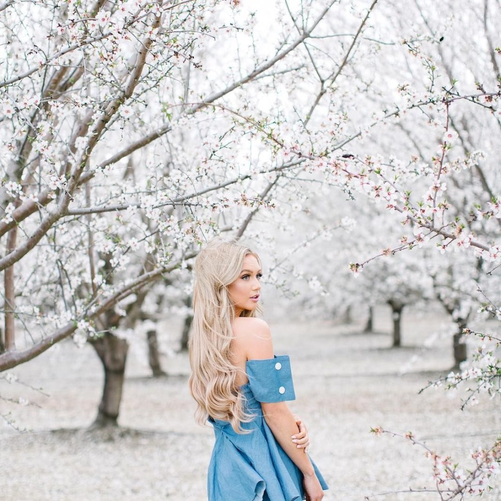 Women show their figures