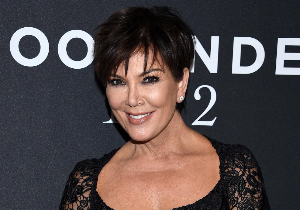 Chris Jenner on the beach