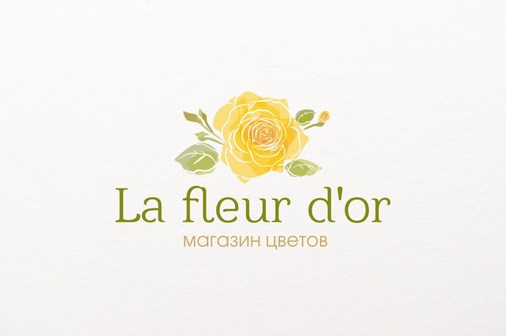 Flower store logo