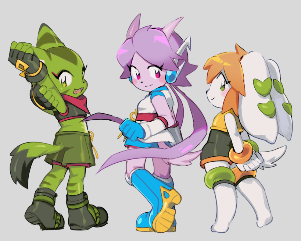 Freedom Planet Carol Lilac and Milla