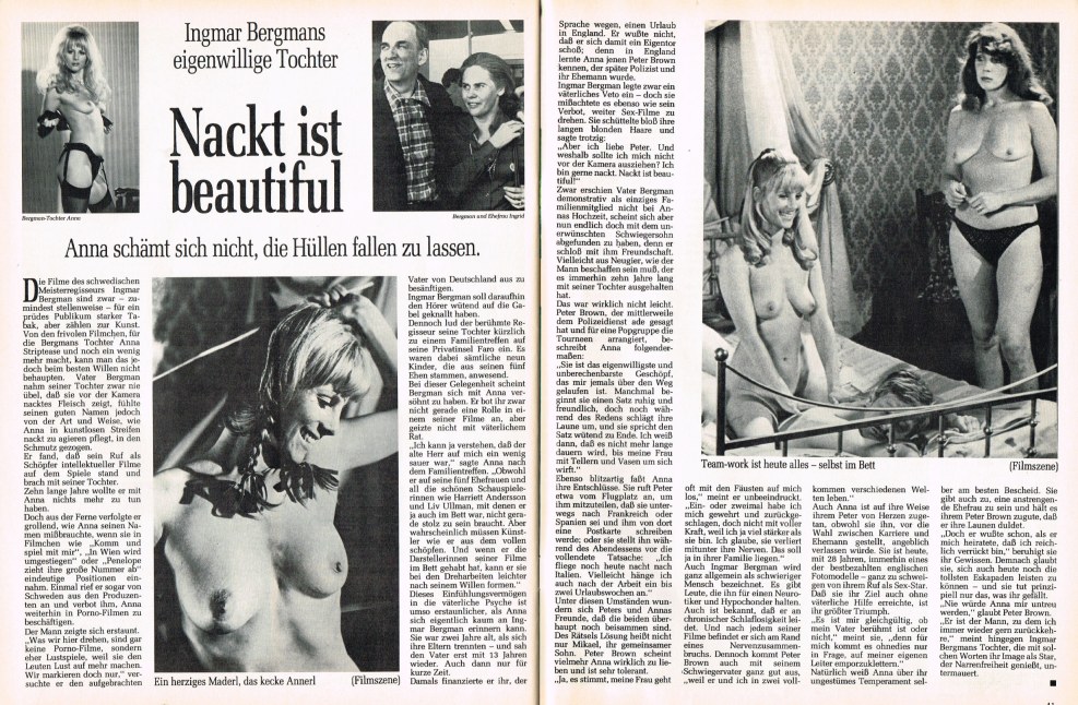 Anna Bergman Porn films