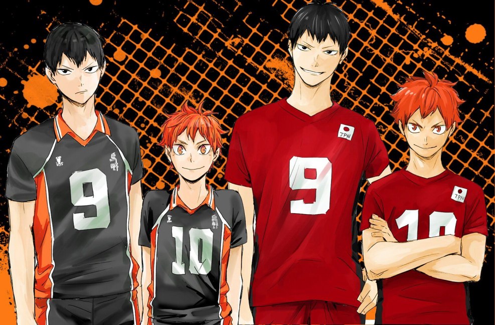 Anime volleyball Yamaguchi and Oikawa