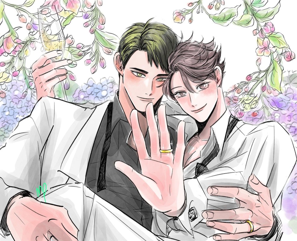 Hinata Shoyo and Bokuto