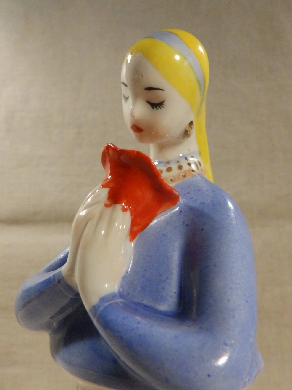 Figurine girl in a swimsuit