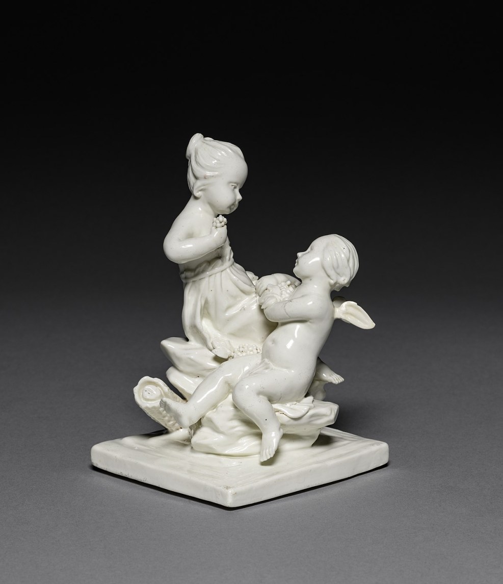 Porcelain statuette of a beach
