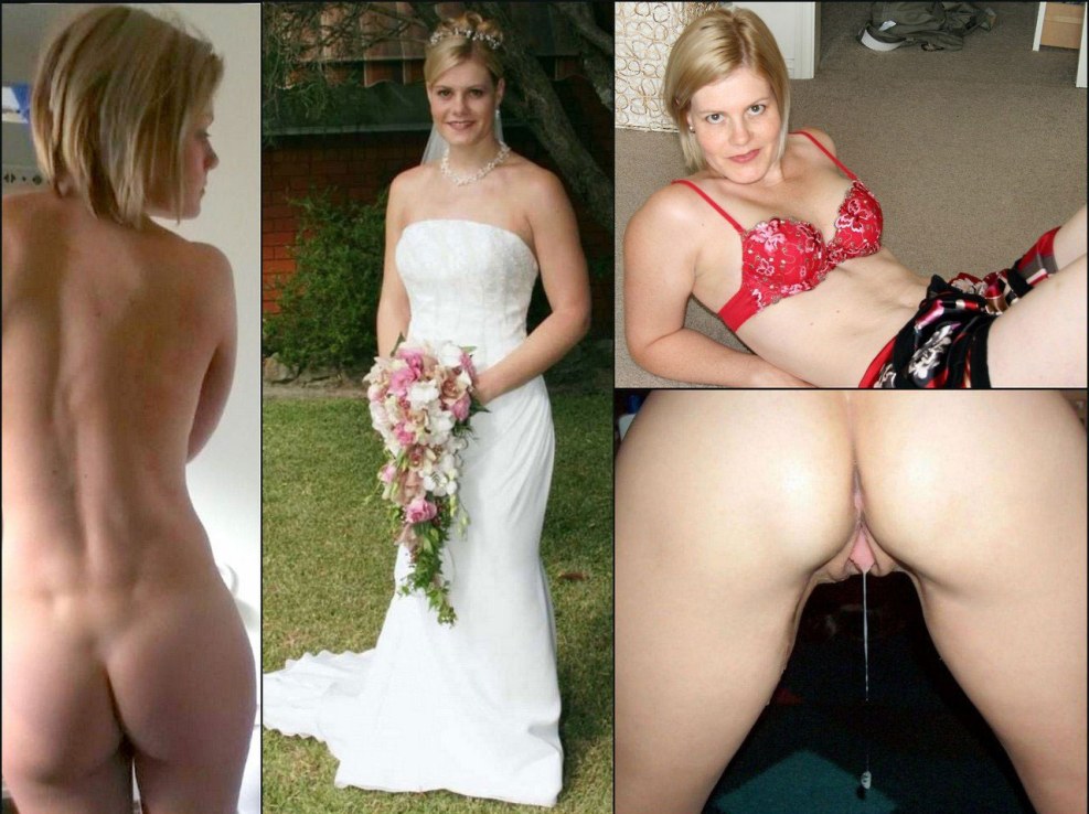 Dressed undressed bride private anal