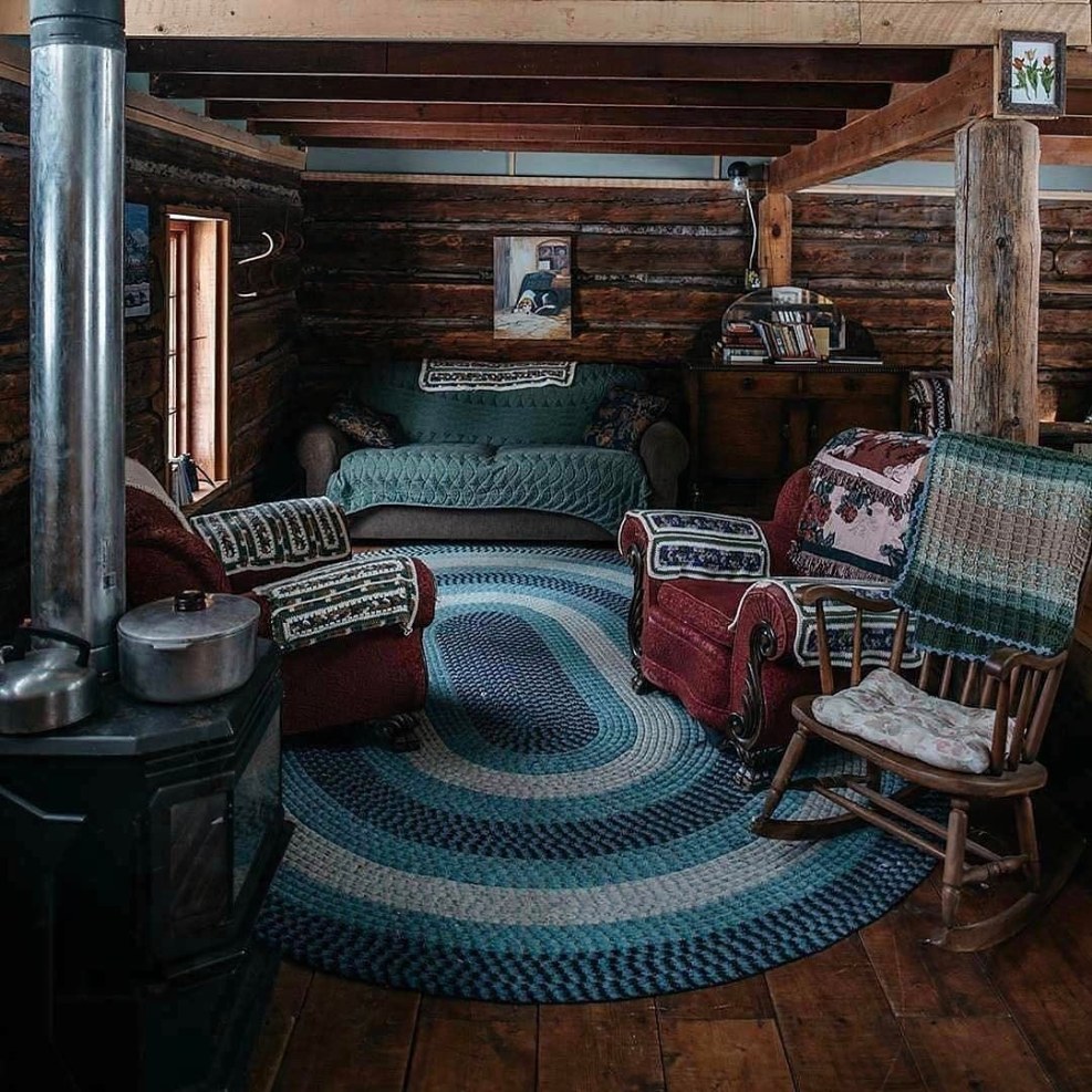 The veranda of the sauna is unusual